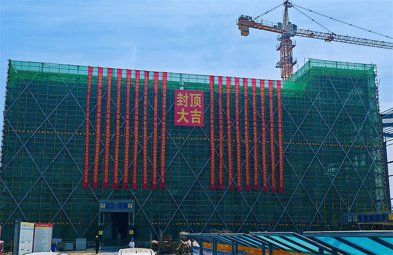 2025年5月20日，江蘇公司承建的康乃馨高端織造和智能裝備制造一期項(xiàng)目主體結(jié)構(gòu)順利封頂。